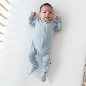 Kyte Baby Zippered Footie in Fog - 1 of 4