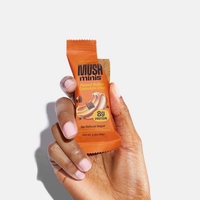 MUSH Peanut Butter Chocolate Chip Mini Protein Bars - 9.6oz/8ct