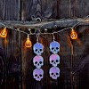 JDICTION 2Pcs Halloween Pendant Silicone Molds - Ghost Skull Skeleton Heart Earring Molds with Hole for DIY Jewelry Keychain Decor - 3 of 4