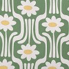 e by design Daisys and Squiggles Decorative Throw Pillow Green: Indoor Polyester Fiber, Twill Construction - 2 of 4
