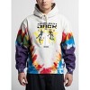 Samurai Jack Shuriken Character Art Long Sleeve Tie-Dye Adult Hooded Sweatshirt - 4 of 4