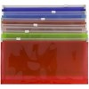 JAM Paper 5'' x 10'' 6pk Plastic Envelopes with Zip Closure - Multicolor: Filing Accessories, Flat Plastic, Stationery - 4 of 4