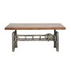 Industrial Wood and Metal Dining Table Brown - Olivia & May - image 3 of 4