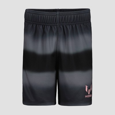 Boys' Messi Logo Ombre Tricot Shorts - Black