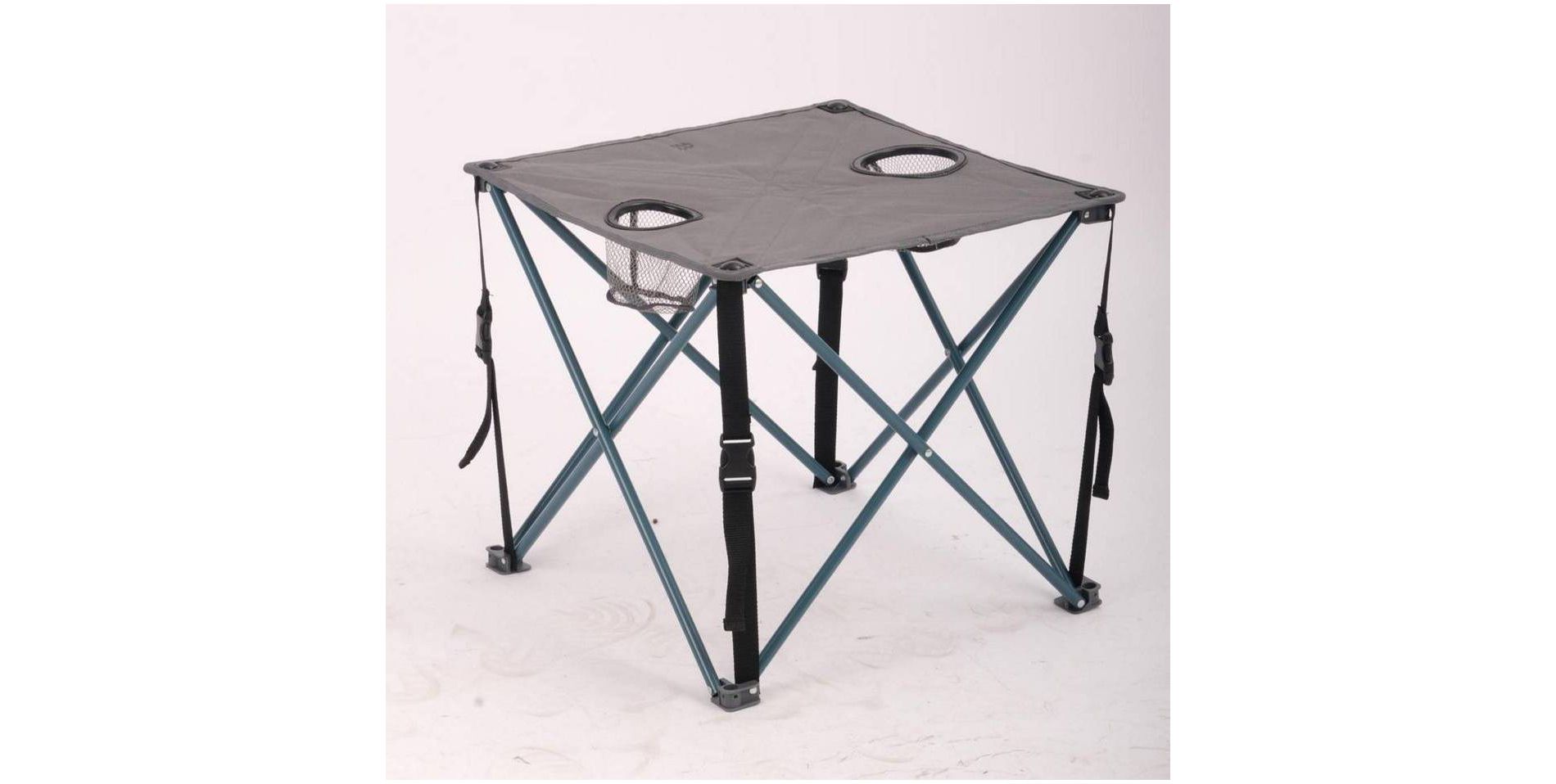 2pc Quad Side Steel Rectangle Portable Picnic Table  Dark Gray - All In Motion™