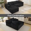 108'' Modular Sectional Sofa,Comfy Cloud Couch with L Shaped Chaise,Modern Deep Seat Boneless Couch for Living Room,3 Seater,No Assembly Required - 4 of 4