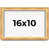 PosterPalooza | Minimalist Shadow Box Brown Picture Frame - UV Acrylic, Backing Board, Hanging Hardware - 2 of 4