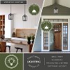 VAXCEL Gage 7-in Black Outdoor Farmhouse Wire Cage Pendant, 1-Light Hanging Ceiling Light with Clear Glass Panels - 3 of 4