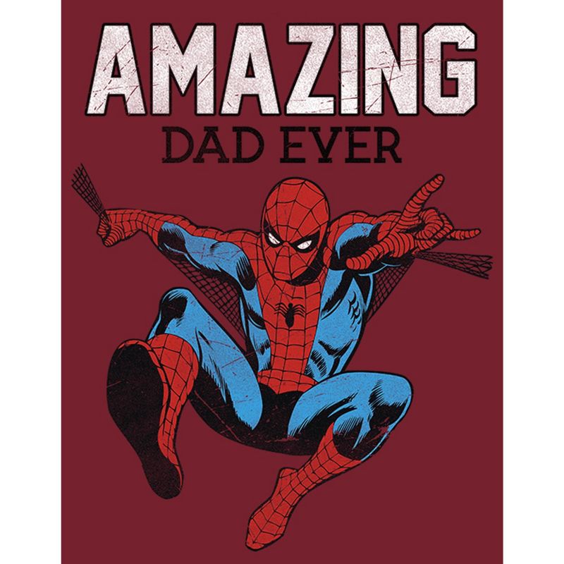Men's Marvel Spider-Man Amazing Dad T-Shirt, 2 of 6