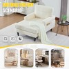 KTMBDW Chaise Lounge Chair Indoor, 49" Chenille Upholstered Sofa Bed for Living Room, Movie Room, Bedroom with 4 Storage Pockets - 4 of 4
