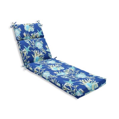 Pillow Perfect Outdoor One Piece Seat And Back Cushion - Blue