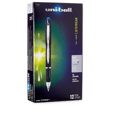 uni-ball JETSTREAM Rollerball Pens Bold Point Blue Ink 559210