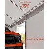 13x20 Foot Heavy Duty Carport Canopy, All-Weather Shelter with Removable Sidewalls, Front/Rear Doors, Includes Sandbags, for Vehicles & Equipment - 3 of 4