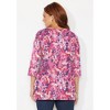 Catherines Women's Plus Size Easy Fit 3/4 Sleeve V-Neck Tee - 3 of 4