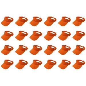 24 Pack Bulk Sun Visors Ideal for Events Teams or Promotions - 1 of 4