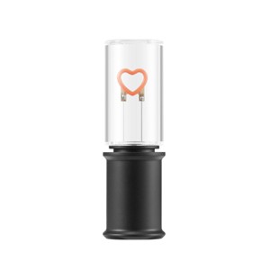 Globe Electric Auto On/Off Pink Heart Filament Night Light: LED Plug-In Novelty for Kids' & All Ages - 1 of 4