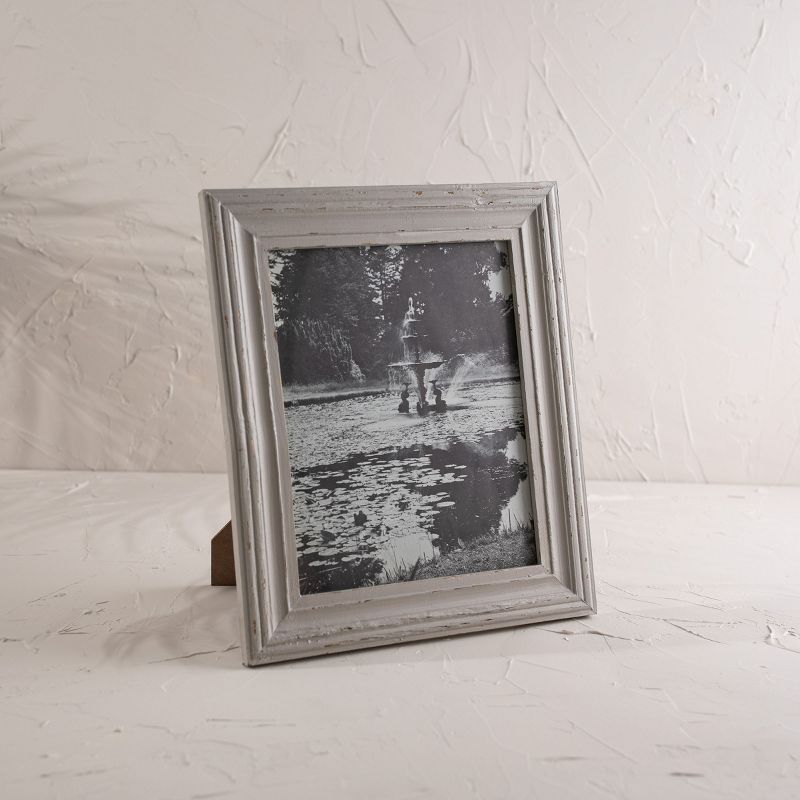 Distressed 8X10 Photo Frame Gray Wood, MDF & Glass - Foreside Home & Garden, 3 of 9