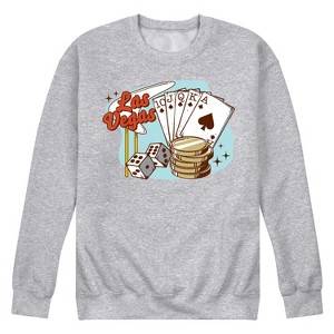 Men's - Instant Message - Las Vegas Casino Icons Graphic Fleece Sweatshirt - 1 of 4