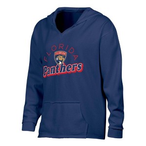 NHL Florida Panthers Women's Dark Fleece Hooded Sweatshirt - 1 of 3