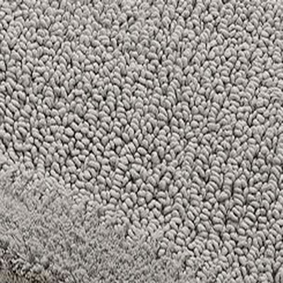 Naples 24 x 40 Silver Cotton Non-Slip Bath Rug
