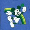 Boys' - Disney - Mickey Green Rainbow Short Sleeve Graphic T-Shirt - 2 of 4