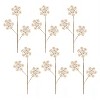 Wood Snowflake Spray – 29"H Christmas Decorative Stems, Rustic Plywood Holiday Accents (Set of 6) by Melrose - 3 of 3