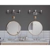 Progress Lighting Debut 3-Light Bath Vanity Fixture, Brushed Nickel, Steel, Vintage Modern Design, Clear or Frosted Seeded Shades - 4 of 4
