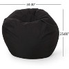 NicBex Polyester Round Bean Bag Chair with High-Density Foam,Lazy Sofa Chair for Adults,Modern Lounge Chair for Living Room - 3 of 4