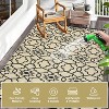 Outdoor Waterproof Reversible Plastic Rug, UV-Resistant Patio Carpet, Foldable Portable Camping Mat for Deck - 2 of 4