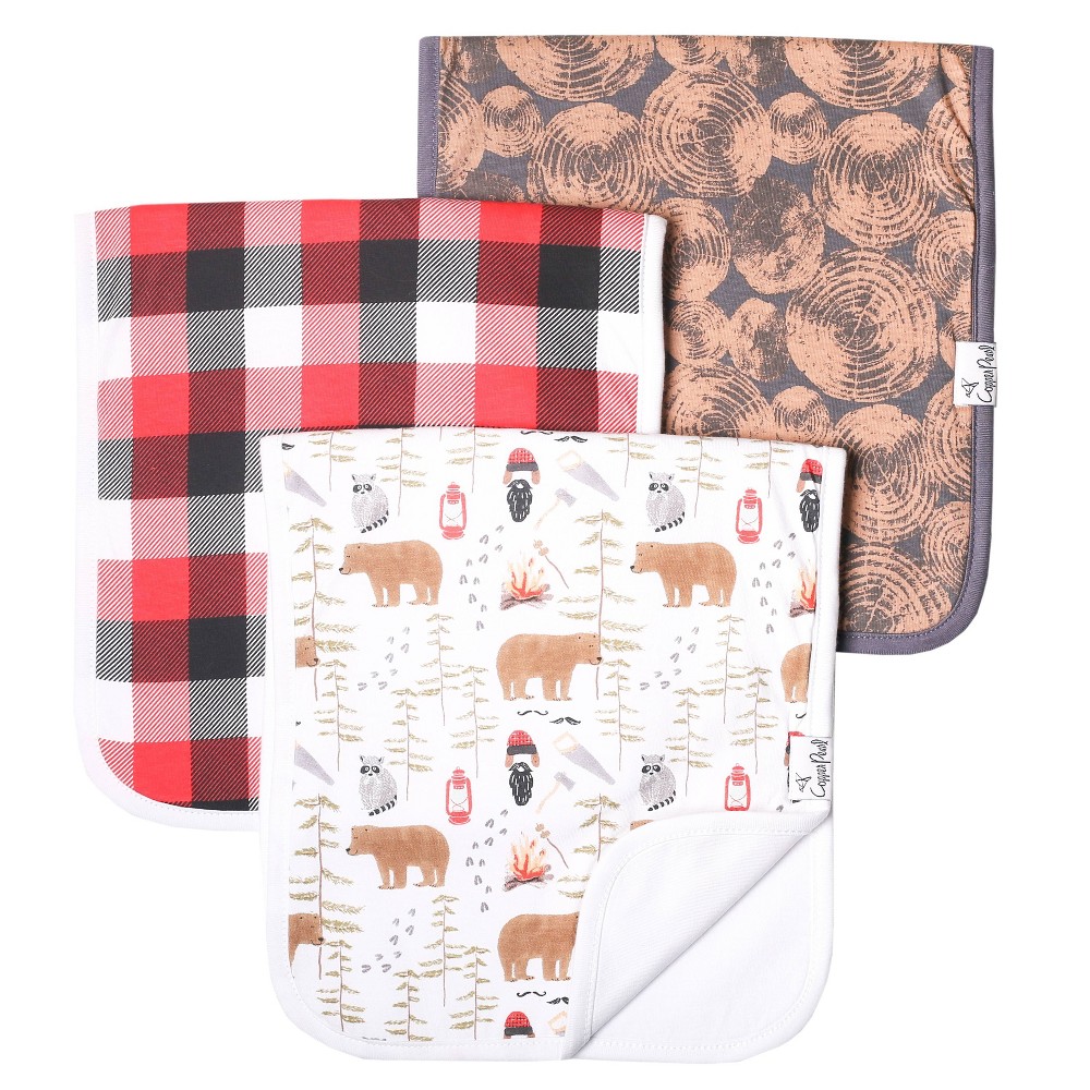Photos - Other for feeding Copper Pearl Burp Cloths - Lumberjack - 3pc