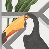 Perch White Tropical Animals Paste the Wall Wallpaper - 4 of 4