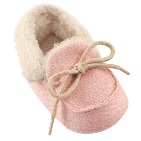 Luvable Friends Baby Girl Moccasin Shoes Pink Target