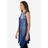 Woman Within Plus Size Sleeveless Hanky Hem Tunic - 4 of 4