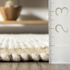 Nuloom Branna Solid 8x10 Wool Indoor Area Rug for Living Room Bedroom Dining Room Kitchen, Beige/Ivory - 3 of 4