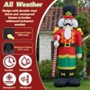 GOTGELIF 12FT Inflatable Christmas Nutcracker Soldier with LED Lights Outdoor Holiday Decoration - 3 of 4