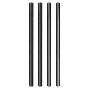 Unique Bargains 304 Stainless Steel Stylish Design Drinking Straw 9.5" Length 0.5" Width 4 Pcs - 1 of 4