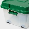 200qt Latching Tree Box Clear Base with Lid and Latch Green - Brightroom™ - 3 of 3
