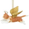 Design Toscano Honor the Feline: Orange Tabby Holiday Cat Angel Ornament - 4 of 4