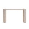 Modern Faux Marble Console Table,53'' Narrow Entryway Table with Raised Edge for Hallway,Foyer or Living Room–The Pop Home - 3 of 4