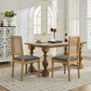 French Upholstery Dining Chairs Set of 2 with Rattan Backrest and Solid Wood Frame for Kitchen,Living Room – Maison Boucle - 3 of 4