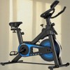 Naysaye Adjustable Resistance Exercise Bike, Stationary Bikes, Indoor Cycling Bike with Adjustable Cage Pedals for Home Gym, Blue, 42"*41.6"*21.6" - 4 of 4