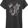 Women's - Instant Message - Two Bunnies Plushie Short Sleeve Graphic T-Shirt - 2 of 4