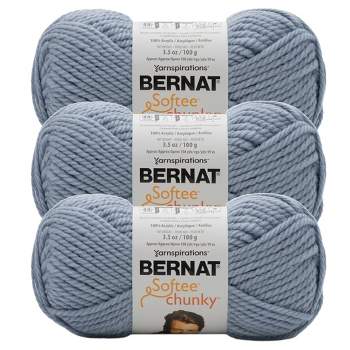 pack Of 3) Bernat Softee Chunky Yarn-royal Blue : Target