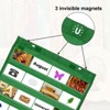 Unique Bargains Magnetic Wall Hanging Small Double-Sided Classroom Pocket Chart - 3 of 4