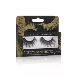 Lilly Lashes Luxury Synthetic False Eyelashes Drama - Flashy - 1ct