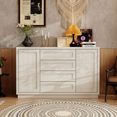 FUFU&GAGA Light - hued Dresser with Adjustable Laminates Multi - scenario Storage