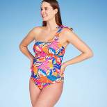Asymmetric Tie Shoulder One Piece Maternity Swimsuit - Isabel Maternity by Ingrid & Isabel™ Floral