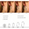 Silver Hoop Earrings for Women - Hypoallergenic Silver - Big Hoop Earrings 30/40/50/60/70mm - 4 of 4