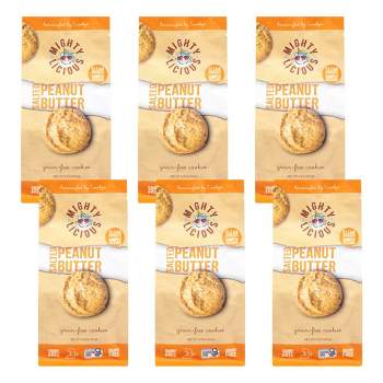 Mightylicious Salted Peanut Butter Grain-Free Cookies - Case of 6/6.5 oz