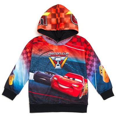 Disney Pixar Cars Lightning Mcqueen Little Boys Fleece Pullover Hoodie Red  7-8 : Target